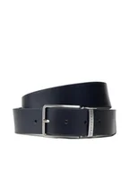 Paski - Trussardi Pasek Męski Belt H 3,5 Cm 71L00169 Granatowy - miniaturka - grafika 1