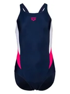 Stroje kąpielowe dla dziewczynek - Arena Strój kąpielowy w kolorze granatowym - miniaturka - grafika 1