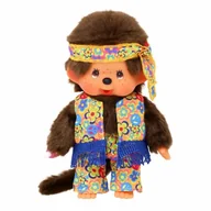 Maskotki i pluszaki - Monchhichi - Pluszowa małpka 20cm, flower power boy - miniaturka - grafika 1