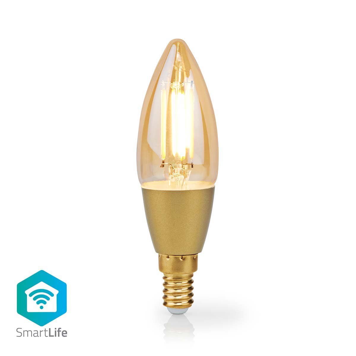 Żarówka LED SmartLife Wi-Fi E14 470 lm 4,9 W Warmweiss 1800 - 3000 K Glas Android? / IOS Kerze 1 Stück