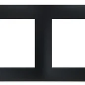 Klawisze i ramki - OSPEL Ramka poczwórna FOKUS Czarny - miniaturka - grafika 1