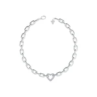 Bransoletki - Bransoletka Damska Guess JUBN05015JWRHT-U 45 cm Srebrzysty - miniaturka - grafika 1