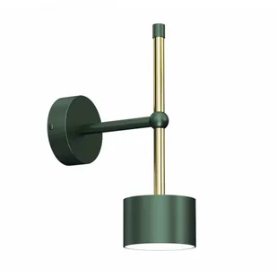 Okrągły kinkiet do sypialni zielony + złoty - 4X N020 A3-R00 - Lampy ścienne - miniaturka - grafika 1