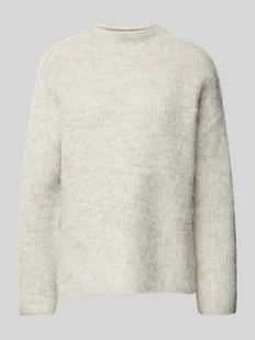 Sweter z dzianiny o kroju comfort fit z dodatkiem wełny model ‘MALA’ - Swetry damskie - miniaturka - grafika 1