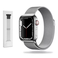Akcesoria do smartwatchy - Metalowa Bransoletka Opaska Apple Watch ( 42 / 44 / 45 / 49 MM ) srebrna - miniaturka - grafika 1