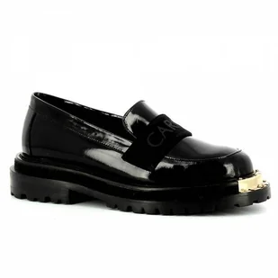 Czarne mokasyny damskie CARINII - Carinii - Mokasyny damskie - miniaturka - grafika 1