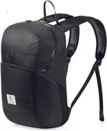 Plecaki - Ultralekki plecak turystyczny Naturehike, wodoodporny nylon, składana konstrukcja, 22 l - czarny - miniaturka - grafika 1