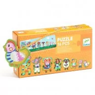 Układanki dla dzieci - Puzzle małe i duże 16 el. Na farmie Djeco - miniaturka - grafika 1