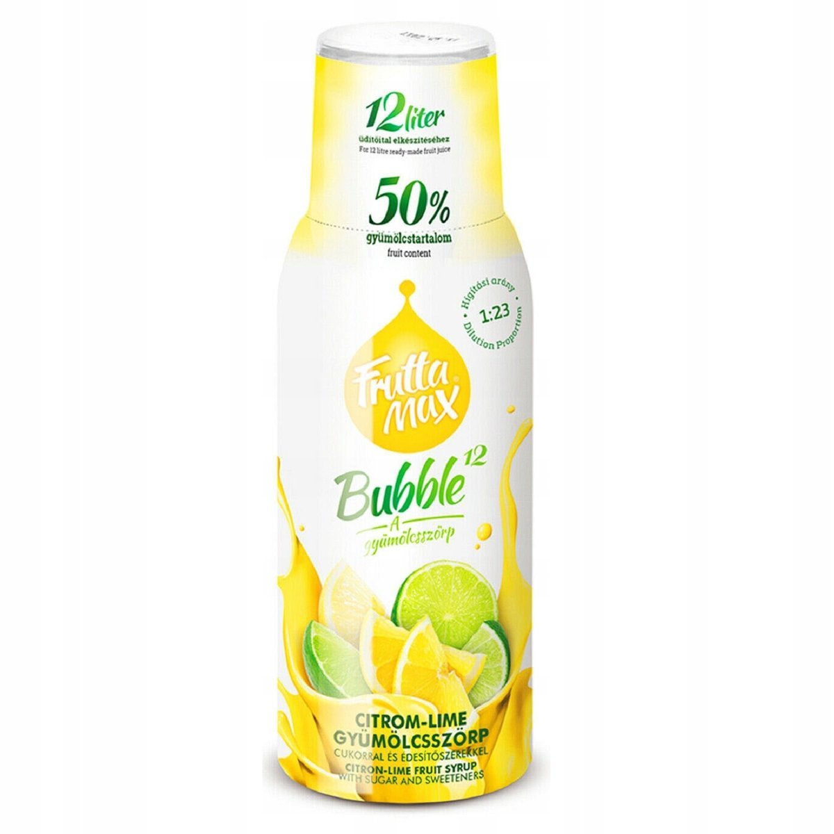 Syrop do saturatorów FRUTTAMAX Cytryna i limonka 500 ml