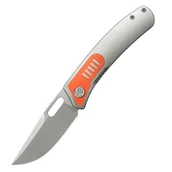 Scyzoryki - KUBEY Common Stonewashed M390 Ostrze Szary Tytan/ Wkładki G10 Linerlock KB377A - miniaturka - grafika 1