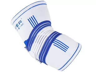 POWER-SYSTEM OPASKA ŁOKIEĆ ELBOW SUPPORT PRO-S/M 6007WT-3 - Ściągacze i opaski sportowe - miniaturka - grafika 1