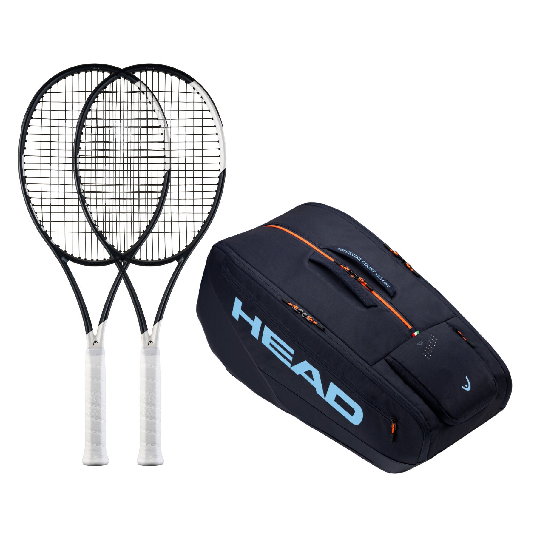 2x Head Speed Tour 2026 + Head Pro Racquet Bag XL Navy
