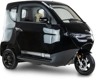 Skuter elektryczny zabudowany z dachem MICRO CAR BILI BIKE SIGMA 3 GEL czarny-ciemne wnętrze - Pojazdy elektryczne dla dzieci - miniaturka - grafika 1