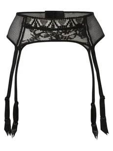 Passionata - Damski pas do pończoch, czarny - Majtki damskie - miniaturka - grafika 1