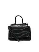 Torebki damskie - ONLY Womens ONLPETRA Croco PU Bag torebka podręczna, czarna - miniaturka - grafika 1