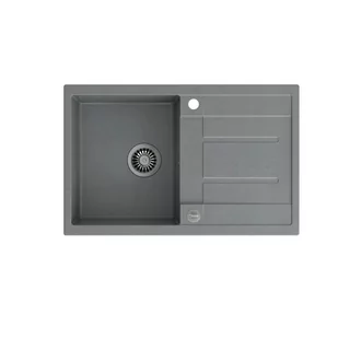 QUADRON MORGAN 111 szary metalik + odpływ stalowy (HB8203U5-BS) HB8203U5-BS - Zlewozmywaki QUADRON MORGAN 111 szary metalik + odpływ stalowy (HB8203U5-BS) HB8203U5-BS - Zlewozmywaki - miniaturka - grafika 1