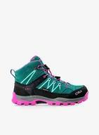 Buty dla dziewczynek - Buty dla dziewczynek CMP Kids Rigel Mid WP - lake/pink fluo - miniaturka - grafika 1
