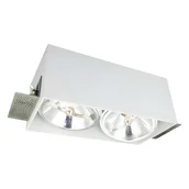 Oprawy, klosze i abażury - Light Prestige Oprawa wpuszczana Corleto 2 LP-9S22/2R WH Light Prestige LP-9S22/2R WH - miniaturka - grafika 1