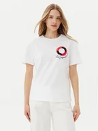 Koszulki i topy damskie - EA7 Emporio Armani T-Shirt 7W000491 AF12957 U0002 Biały Regular Fit - miniaturka - grafika 1