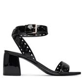 Sandały damskie - Sandały Guess FLJGST PAF03 Czarny - miniaturka - grafika 1