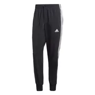 Spodenki męskie - adidas Męskie spodnie Aeroready Essentials Tapered Cuff Woven 3 paski - miniaturka - grafika 1