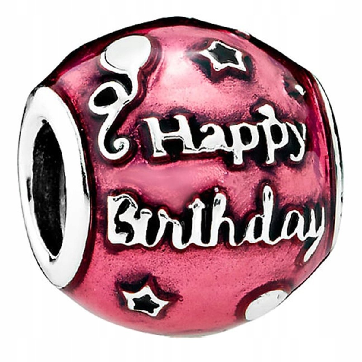 Charms Srebrny Happy Birthday You na Urodziny Birthday SREBRO 925