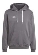 Bluzy męskie - Bluza Z Kapturem Adidas Szara Kangurek Hoodie Roz. XXL Bawełniana Entrada - miniaturka - grafika 1
