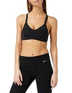 Biustonosze - Nike damski rywalowy biustonosz sportowy, czarny/biały, 38D - miniaturka - grafika 1