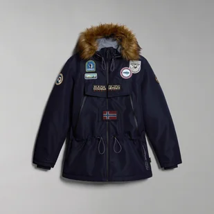 Męska Kurtka ocieplana NAPAPIJRI SKIDOO OPEN PATCH NP0A4HH81761 – Granatowy - Kurtki męskie - miniaturka - grafika 1
