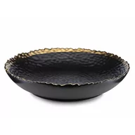 Talerze - Talerz Obiadowy Duży Głęboki Kati Black Gold 26 Cm - miniaturka - grafika 1