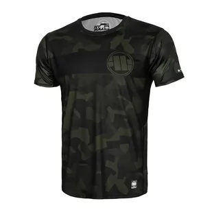 T-shirt treningowy Pitbull Performance Dillard Casino zielony 962022903601 XL - Kimona, stroje i obuwie - miniaturka - grafika 1