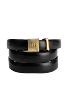 Gino Rossi Pasek Damski BLYL24007-1 Czarny - Paski - miniaturka - grafika 1