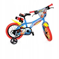 Rowery - Rower dziecięcy DINO SUPERMAN, 16 cali [Niebieski, Rama dziecięca] - miniaturka - grafika 1