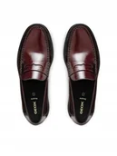 Mokasyny damskie - Geox Mokasyny Męskie Brązowe Eleganckie Wsuwane ze Skórą 40 Jwb - miniaturka - grafika 1