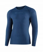 Koszulki męskie - LS1595M Koszulka męska 3D PRO z długim rękawem ciemnoniebieski M - miniaturka - grafika 1