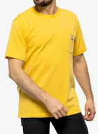 Koszulki męskie - Koszulka bawełniana męska Carhartt K87 Pocket S/S T-Shirt - sundance heather - miniaturka - grafika 1