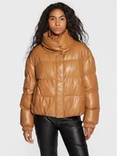 Kurtki damskie - Patrizia Pepe Kurtka z imitacji skóry 2O0022/E005-B746 Brązowy Regular Fit - miniaturka - grafika 1