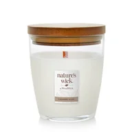 Świece - Świeca w szkle z drewnianym knotem Nature`s Wick by WoodWick Cashmere Wool - miniaturka - grafika 1