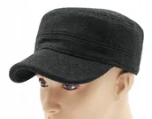 Czapki i chusty sportowe męskie - Czapka Z Daszkiem Patrolówka Ocieplana Wełniana - miniaturka - grafika 1