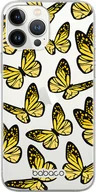 Etui i futerały do telefonów - Etui do Apple IPHONE 15 PRO MAX Motyle 002 Babaco Nadruk częściowy Żółty - miniaturka - grafika 1