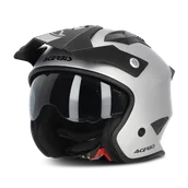 Kaski motocyklowe - Kask Otwarty Acerbis Jet Aria Metallic SrebrnyXL - miniaturka - grafika 1