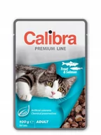 Mokra karma dla kotów - CALIBRA Cat Premium Adult Trout&Salmon 100g - miniaturka - grafika 1