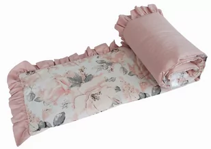 Ochraniacz do łóżeczka z falbanką BIAŁA PEONIA - Ochraniacze do łóżeczka - miniaturka - grafika 1