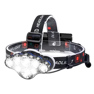 WildTech latarka czołowa, ultrajasna latarka czołowa 18 000 lumenów z 8 diodami LED, zasięg 500 metrów, wodoodporny akumulator - Latarki - miniaturka - grafika 1