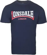 Koszulki męskie - T-shirt LONSDALE TWO TONE granatowy-XXL - miniaturka - grafika 1