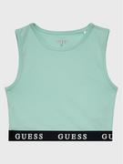 Koszulki dla dziewczynek - Guess Top J2YI34 KABR0 Niebieski Slim Fit - miniaturka - grafika 1
