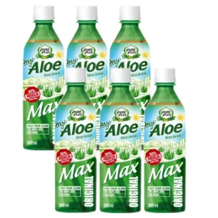 Pure Plus My Aloe Max Napój z aloesem Zestaw 6 x 500 ml - Soki i napoje niegazowane - miniaturka - grafika 1