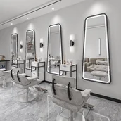 Meble fryzjerskie - Konsola konsoleta fryzjerska lustro LED 180x80 STD - miniaturka - grafika 1