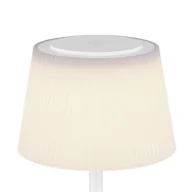 Lampy stojące - Globo Akumulatorowa lampa stołowa LED Gregoir, biały matowy, wysokość 38 cm, CCT - miniaturka - grafika 1
