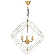 Lampy sufitowe - NOWOCZESNA LAMPA WISZĄCA MOSIĘŻNA ZEWA W6 - miniaturka - grafika 1